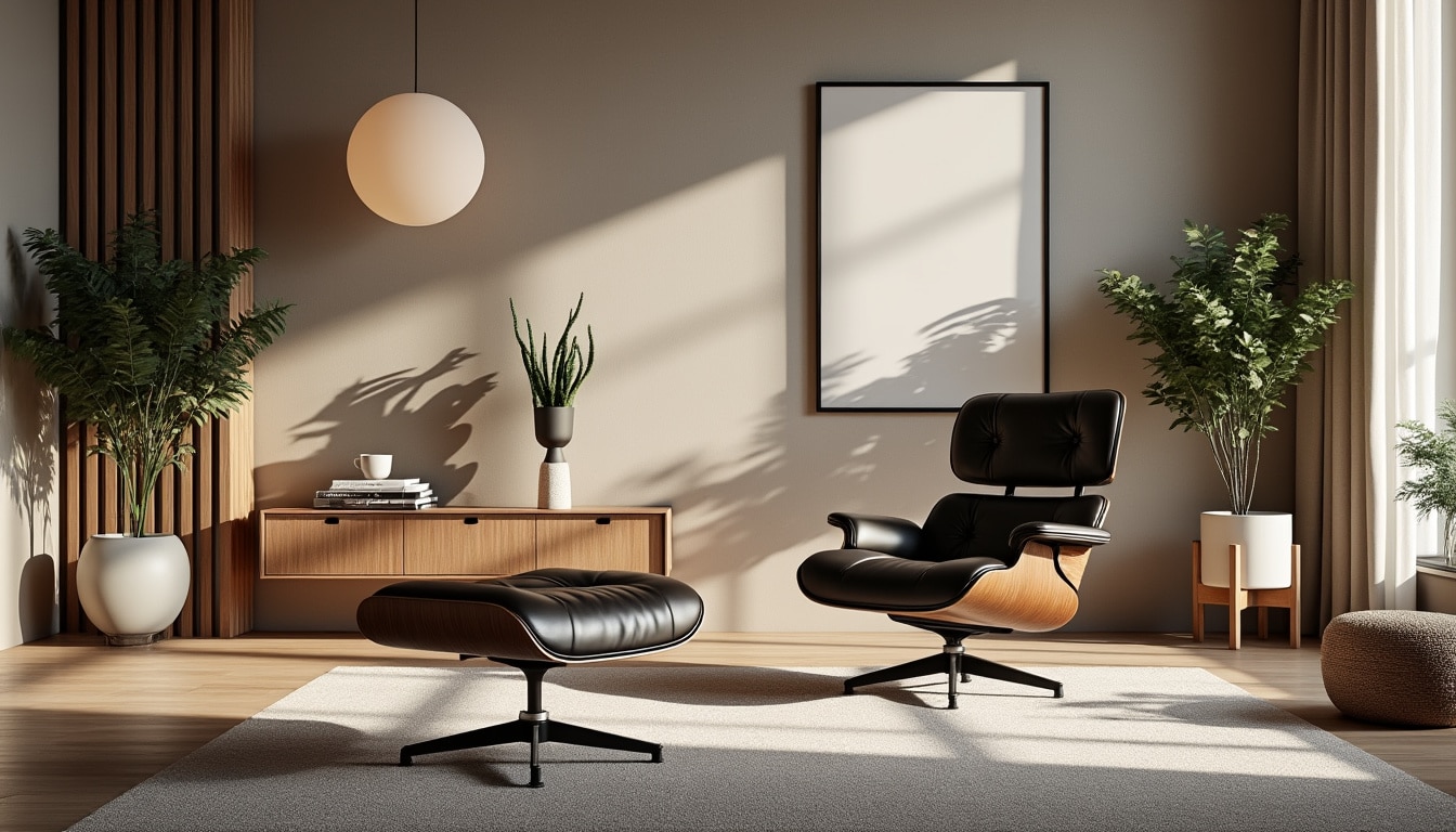 d&eacute;couvrez l'&eacute;l&eacute;gance intemporelle des fauteuils embl&eacute;matiques de charles et ray eames, magistralement &eacute;dit&eacute;s par vitra. alliant design moderne et confort in&eacute;gal&eacute;, ces pi&egrave;ces iconiques rehaussent toute d&eacute;coration int&eacute;rieure tout en offrant un hommage au g&eacute;nie cr&eacute;atif de ce duo l&eacute;gendaire.
