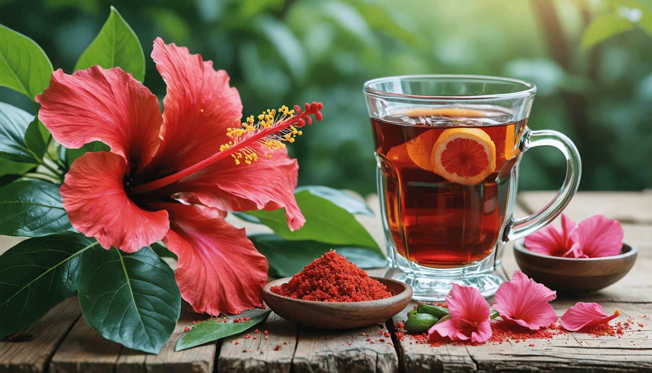 d&eacute;couvrez comment la fleur d'hibiscus peut am&eacute;liorer votre sant&eacute;, gr&acirc;ce &agrave; ses propri&eacute;t&eacute;s antioxydantes, ses bienfaits pour la circulation sanguine et ses effets apaisants sur l'organisme.