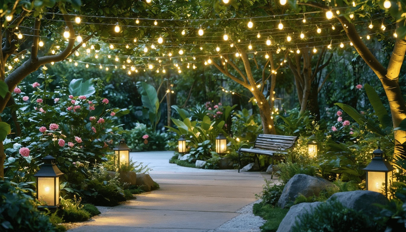 d&eacute;couvrez comment transformer votre jardin des plantes en un espace enchanteur gr&acirc;ce &agrave; nos id&eacute;es cr&eacute;atives et conseils pratiques pour l'illumination. cr&eacute;ez une atmosph&egrave;re magique avec des jeux de lumi&egrave;res et des am&eacute;nagements astucieux.
