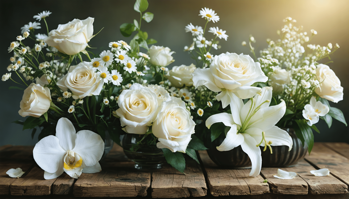 d&eacute;couvrez la signification profonde des fleurs blanches ainsi que les diff&eacute;rentes vari&eacute;t&eacute;s qui embellissent nos jardins et bouquets. apprenez leur symbolisme et comment les int&eacute;grer dans vos occasions sp&eacute;ciales.
