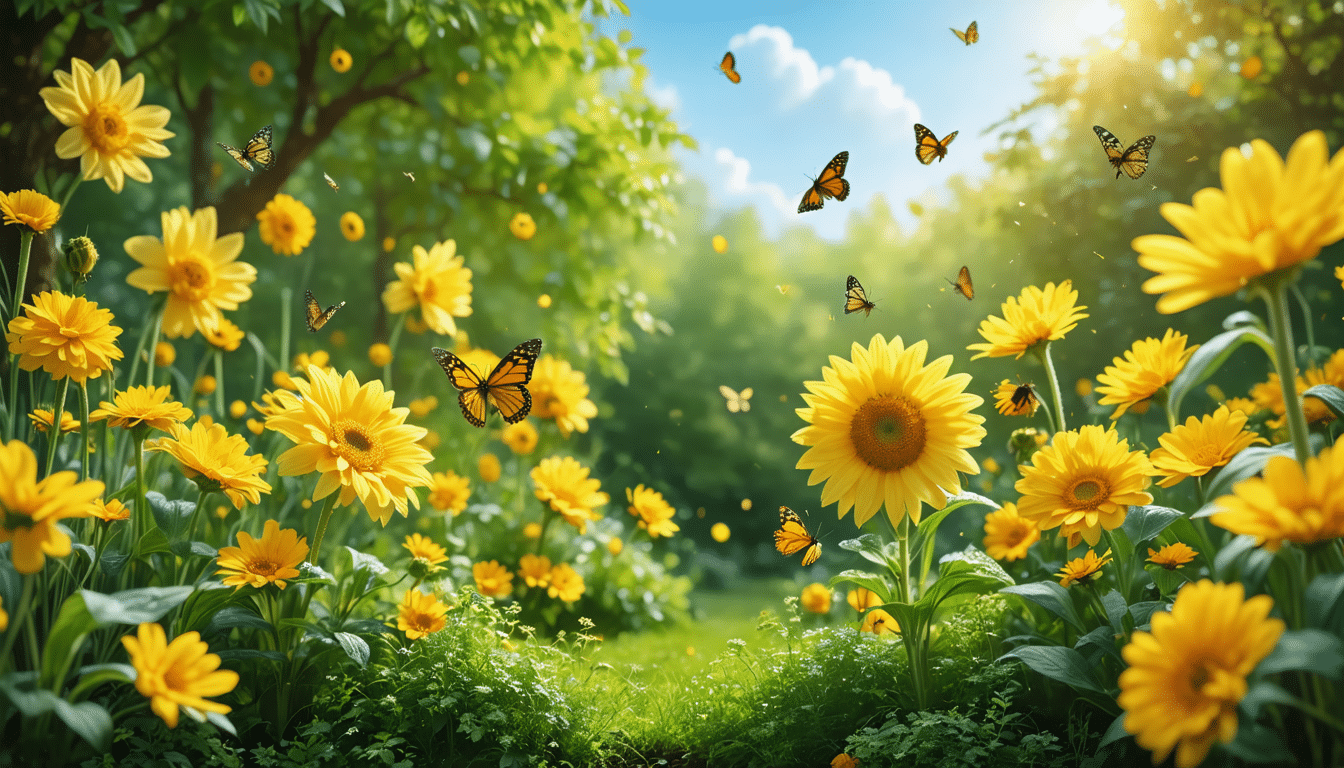 d&eacute;couvrez les bienfaits des fleurs jaunes dans votre jardin : &eacute;clairez vos espaces ext&eacute;rieurs, attirez les pollinisateurs, et cr&eacute;ez une ambiance chaleureuse. apprenez comment ces plantes color&eacute;es peuvent transformer votre jardin en un v&eacute;ritable havre de paix.