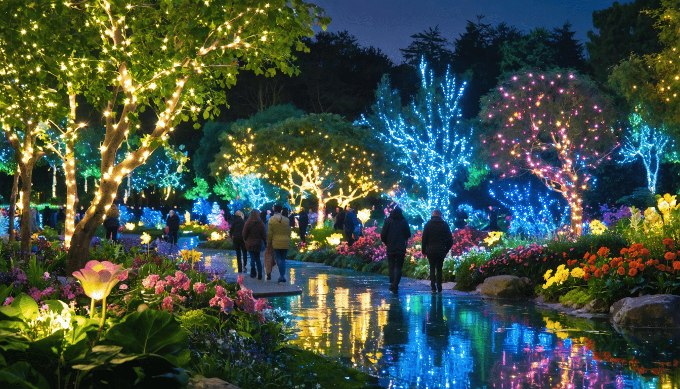 plongez dans un univers f&eacute;erique avec les illuminations du jardin des plantes. ce spectacle enchanteur transforme le jardin en un v&eacute;ritable tableau de lumi&egrave;res et de couleurs, &agrave; d&eacute;couvrir en famille ou entre amis. une exp&eacute;rience magique qui &eacute;merveille petits et grands !