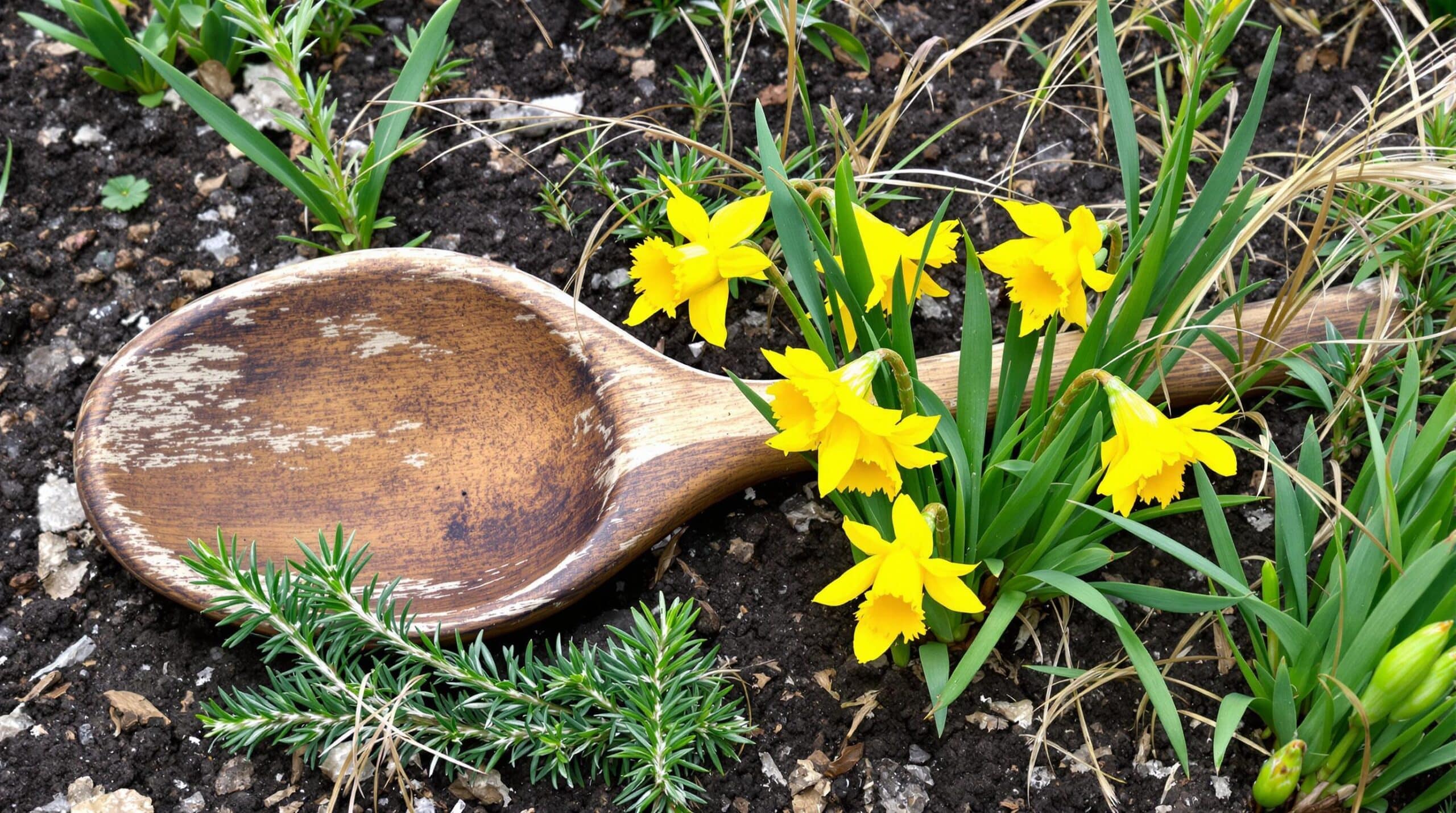 d&eacute;couvrez la surprenante m&eacute;thode des jardiniers utilisant une cuill&egrave;re en bois enterr&eacute;e dans le potager. apprenez comment cet astuce inattendue peut am&eacute;liorer la sant&eacute; de vos plantes et optimiser la croissance de vos l&eacute;gumes de mani&egrave;re &eacute;cologique et efficace.