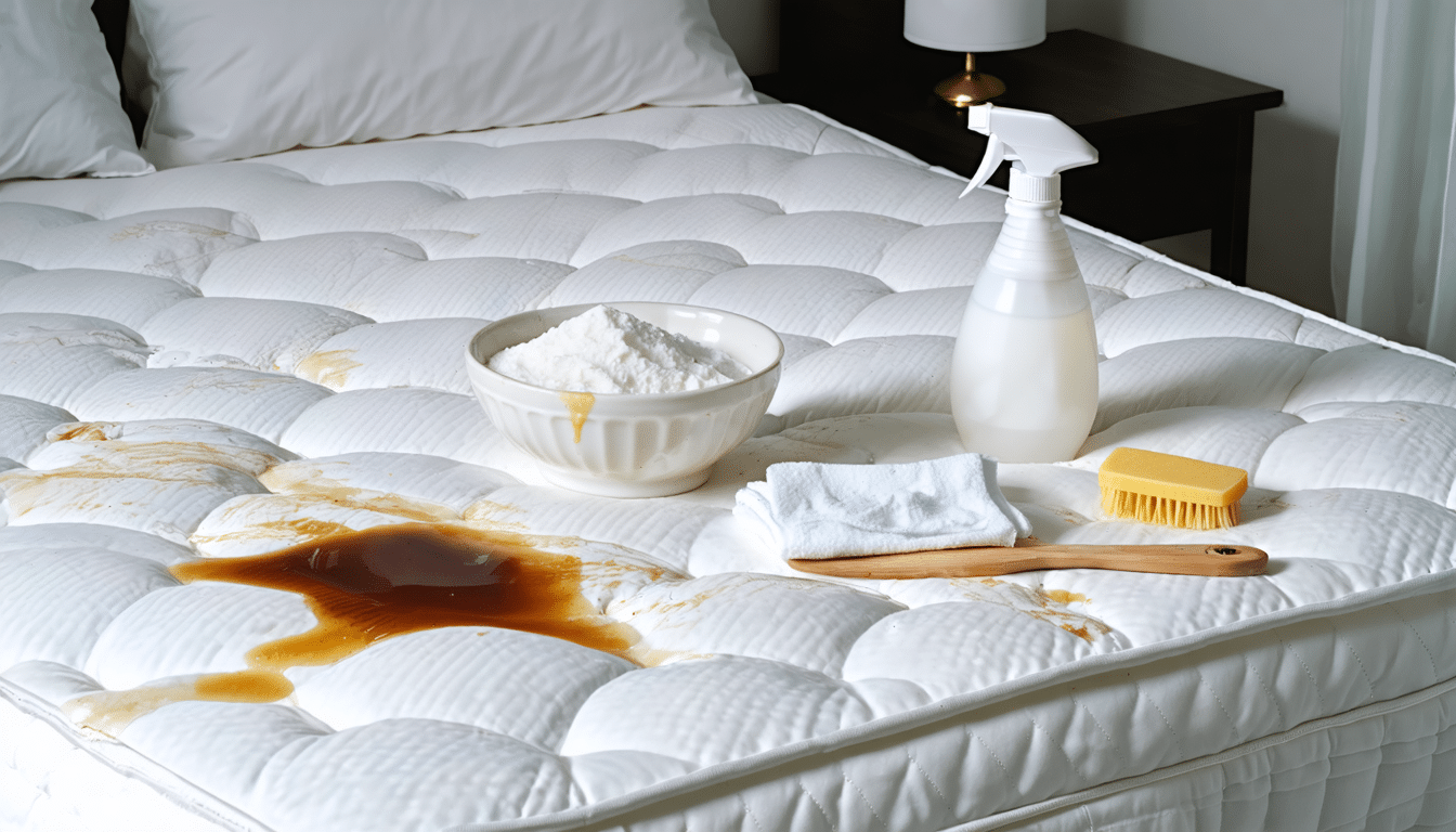 d&eacute;couvrez des m&eacute;thodes efficaces pour d&eacute;tacher votre matelas et &eacute;liminer les taches courantes. suivez nos conseils pratiques pour retrouver un sommeil sain et propre.
