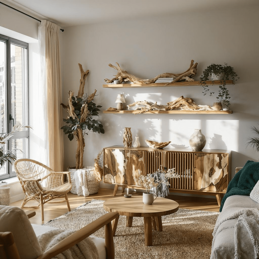 d&eacute;couvrez comment int&eacute;grer le bois flottant dans vos int&eacute;rieurs contemporains pour une d&eacute;co chaleureuse et naturelle. inspirez-vous de nos conseils et id&eacute;es pour harmoniser ce mat&eacute;riau unique avec votre espace de vie.