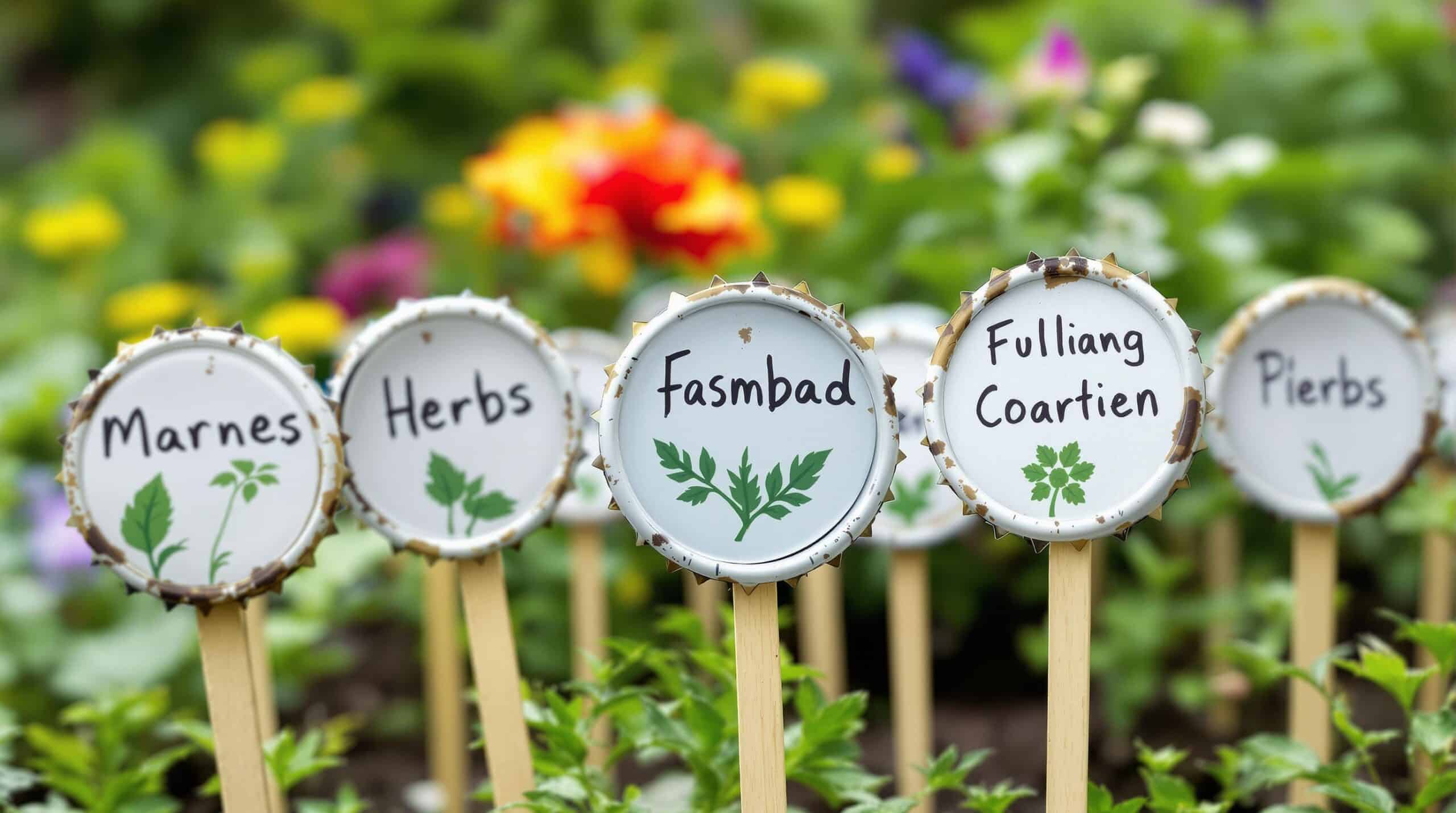 découvrez comment transformer vos bouchons et couvercles usagés en marque-plantes astucieux, une idée créative et écolo pour embellir votre jardin cet été. adoptez une démarche écoresponsable tout en ajoutant une touche personnelle à vos plantes !