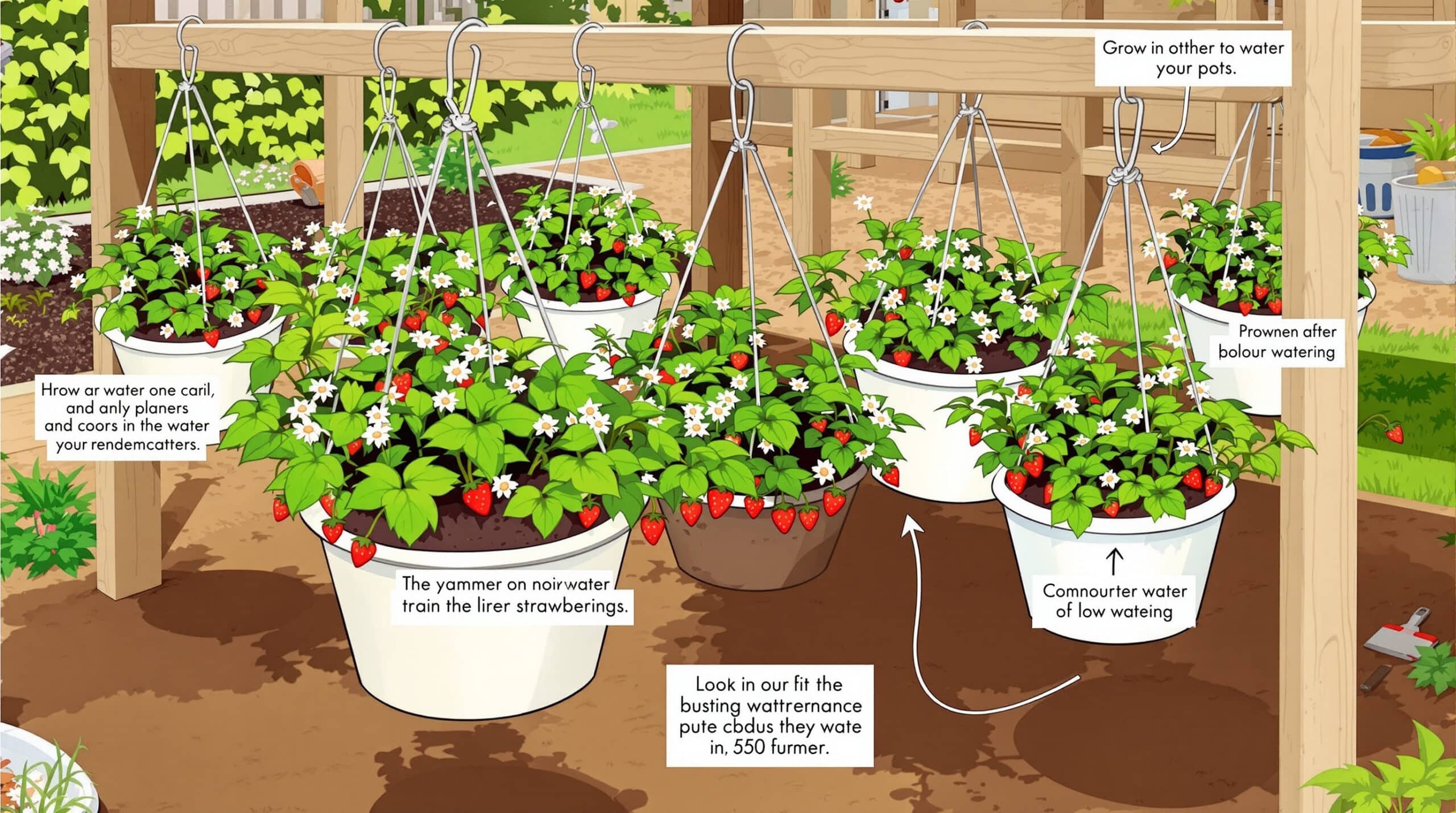apprenez à cultiver des fraises en suspension tout l'été sans vous ruiner grâce à cette méthode diy simple et écologique, plébiscitée par les jardiniers écoresponsables.