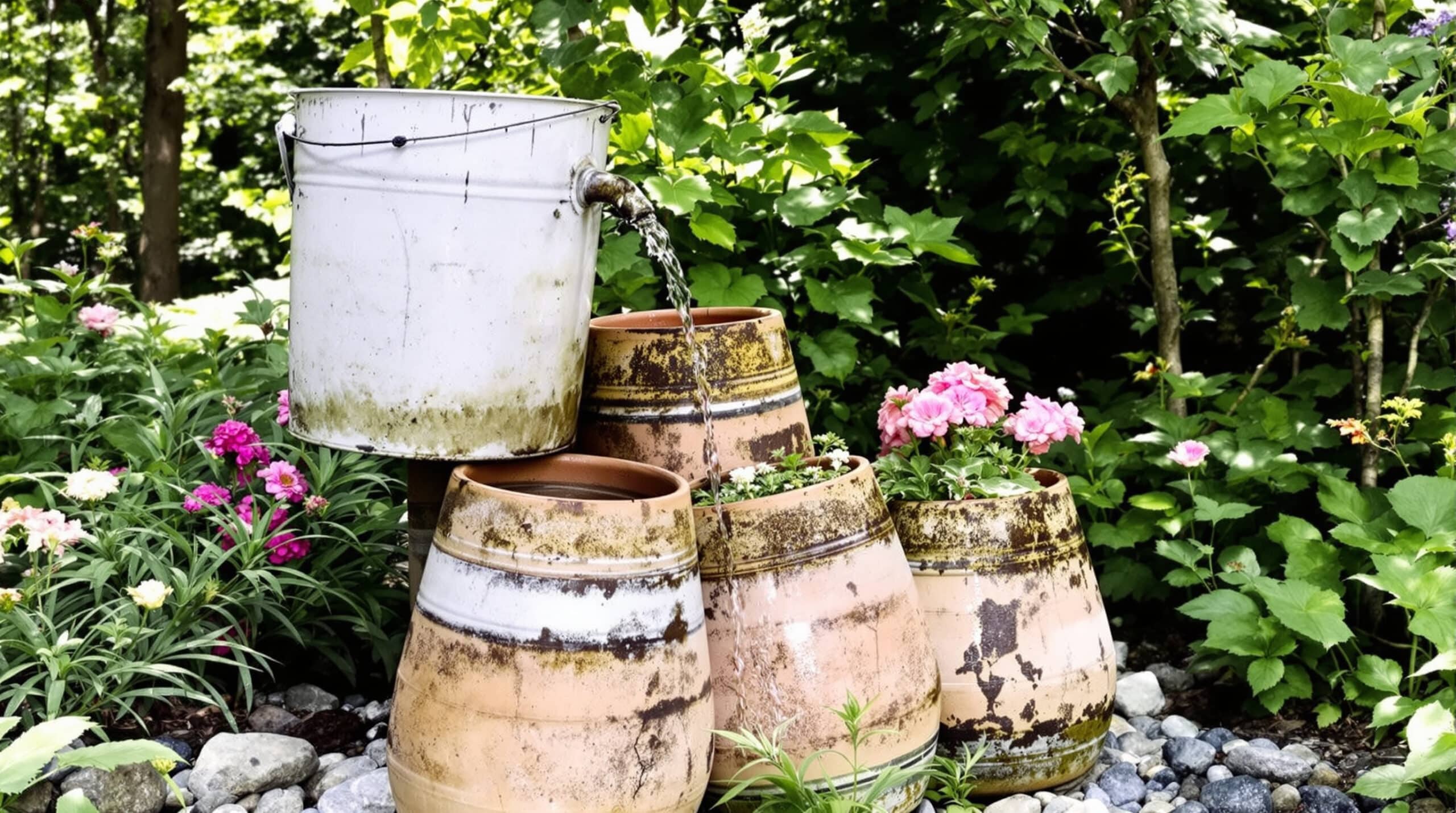découvrez comment recycler un vieux seau et des pots usés pour créer une fontaine musicale et rafraîchissante dans votre jardin. suivez nos astuces gratuites et simples pour apporter fraîcheur et ambiance sonore à votre espace extérieur cet été !