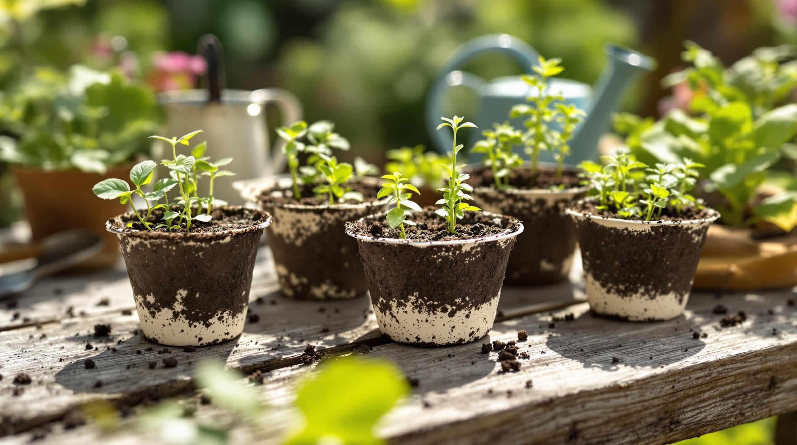 d&eacute;couvrez comment recycler vos pots de yaourt pour r&eacute;ussir facilement vos semis et assurer une germination parfaite tout l'&eacute;t&eacute;, sans frais. suivez notre guide pratique et &eacute;conomique !