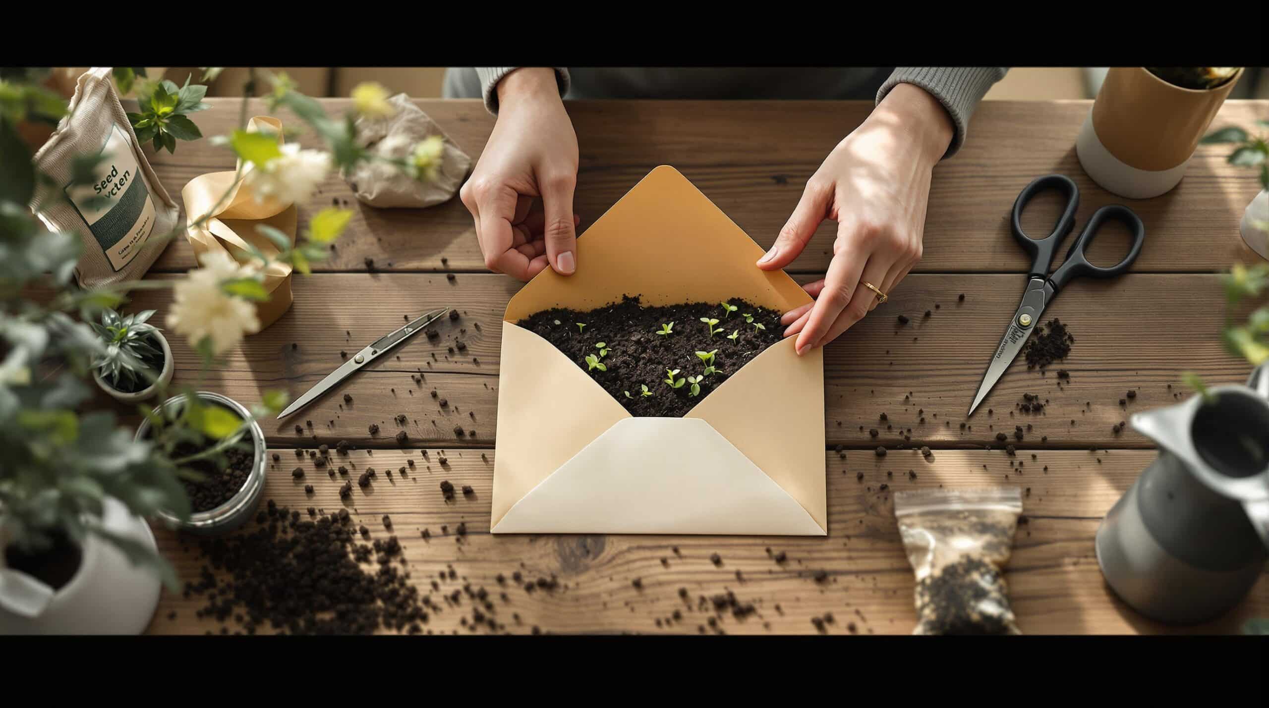 découvrez comment donner une seconde vie à vos vieilles enveloppes en les transformant en semis écologiques avec ce diy créatif et saisonnier. parfait pour les amateurs de jardinage et d'écologie !