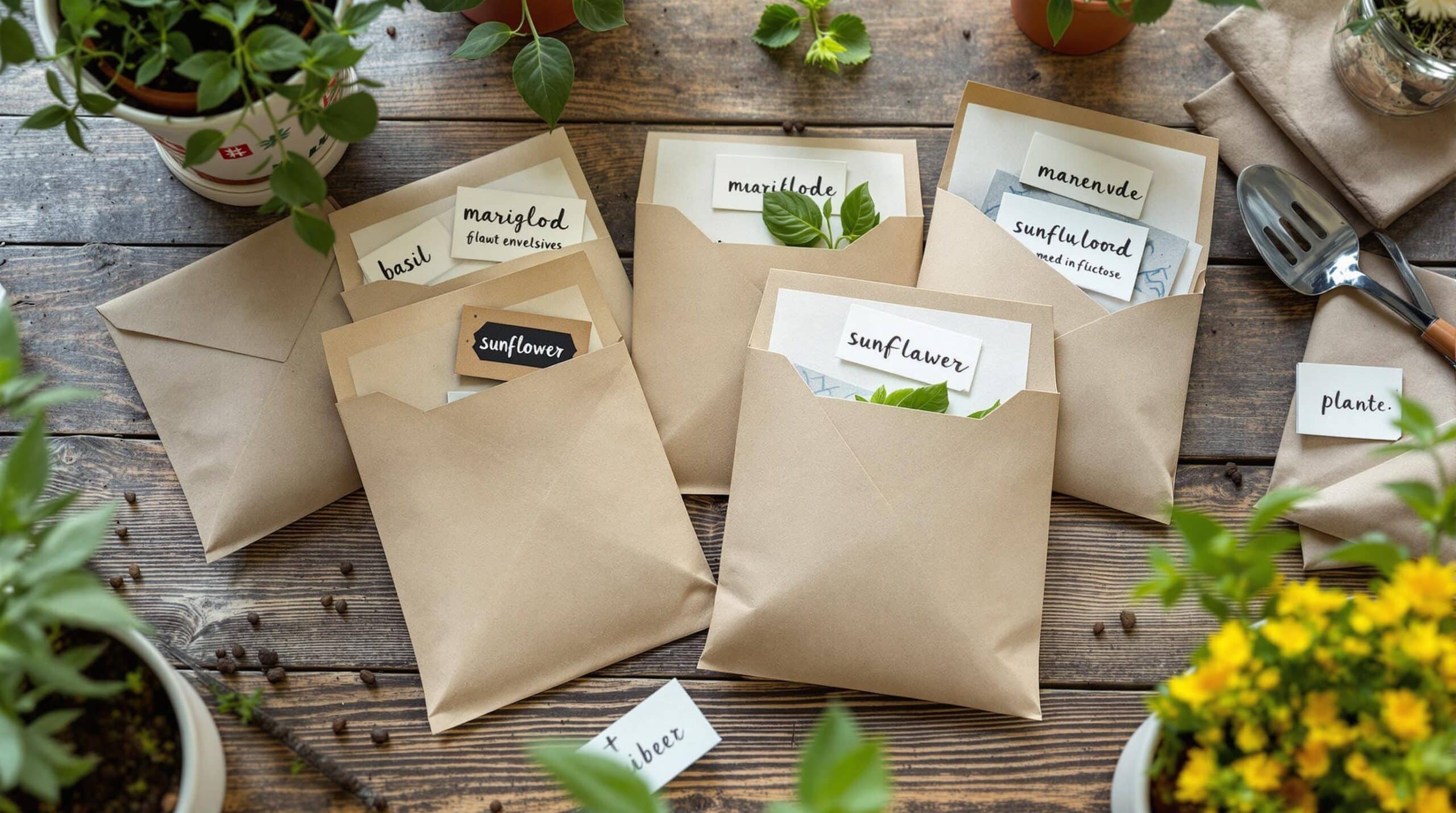 d&eacute;couvrez comment donner une nouvelle vie &agrave; vos vieilles enveloppes en les transformant en semis &eacute;cologiques avec ce diy saisonnier. une mani&egrave;re originale et &eacute;coresponsable de jardiner tout en r&eacute;duisant les d&eacute;chets !
