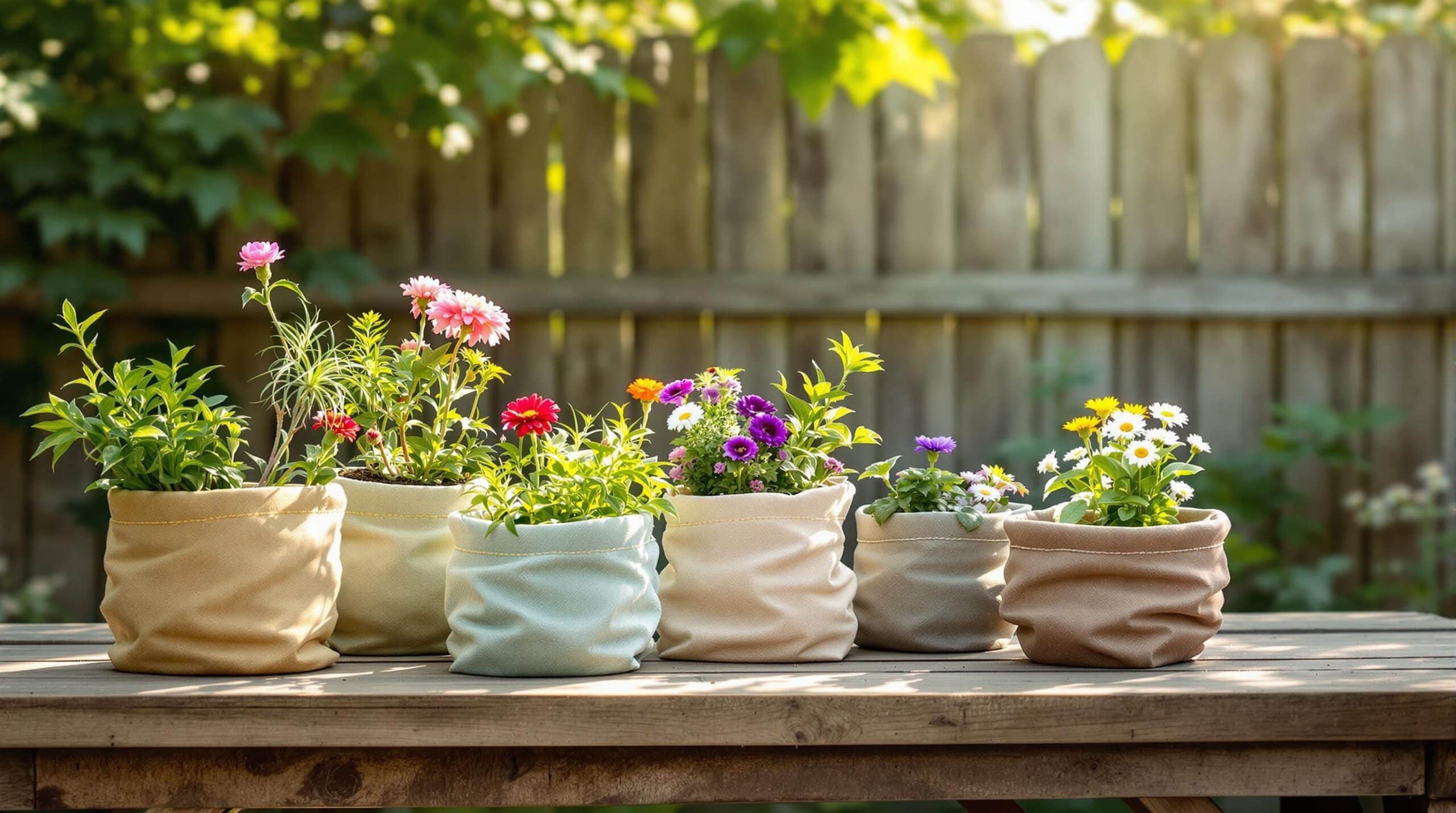 apprenez à donner une nouvelle vie à vos vieux tissus en les transformant en jardinières décoratives et écologiques. découvrez des astuces créatives pour un été durable tout en embellissant votre espace extérieur avec style !