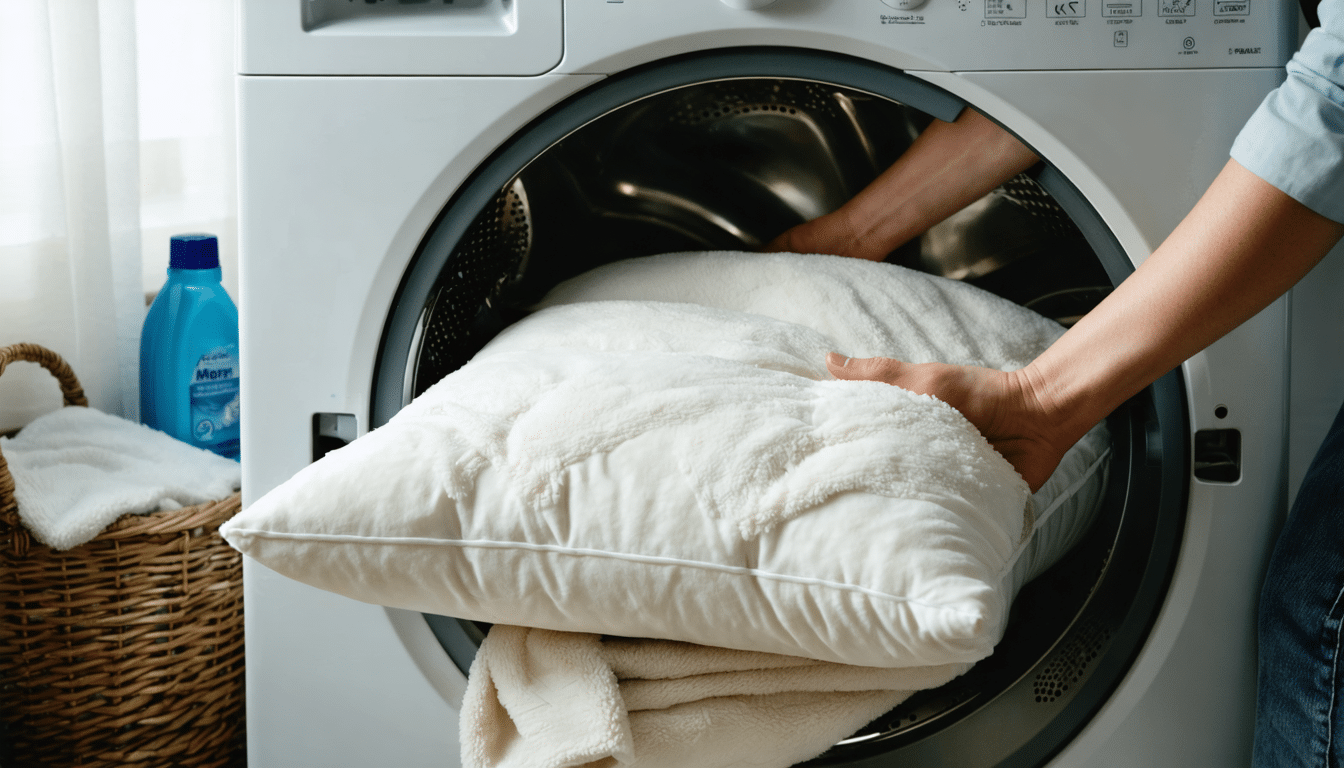 découvrez comment laver un oreiller en machine : quelles matières sont compatibles, quels cycles choisir et comment bien le sécher pour préserver confort et hygiène.