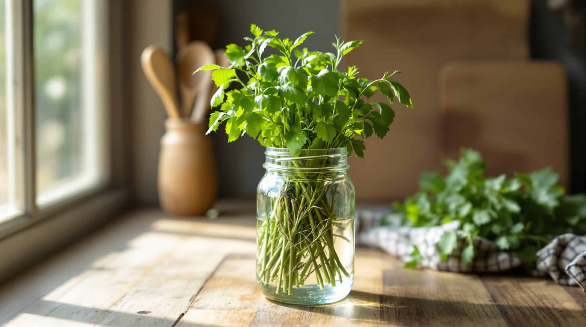 découvrez une astuce éco-responsable pour intensifier la saveur de vos herbes aromatiques tout en prolongeant leur fraîcheur. une méthode simple et efficace pour une cuisine durable et pleine de goût !