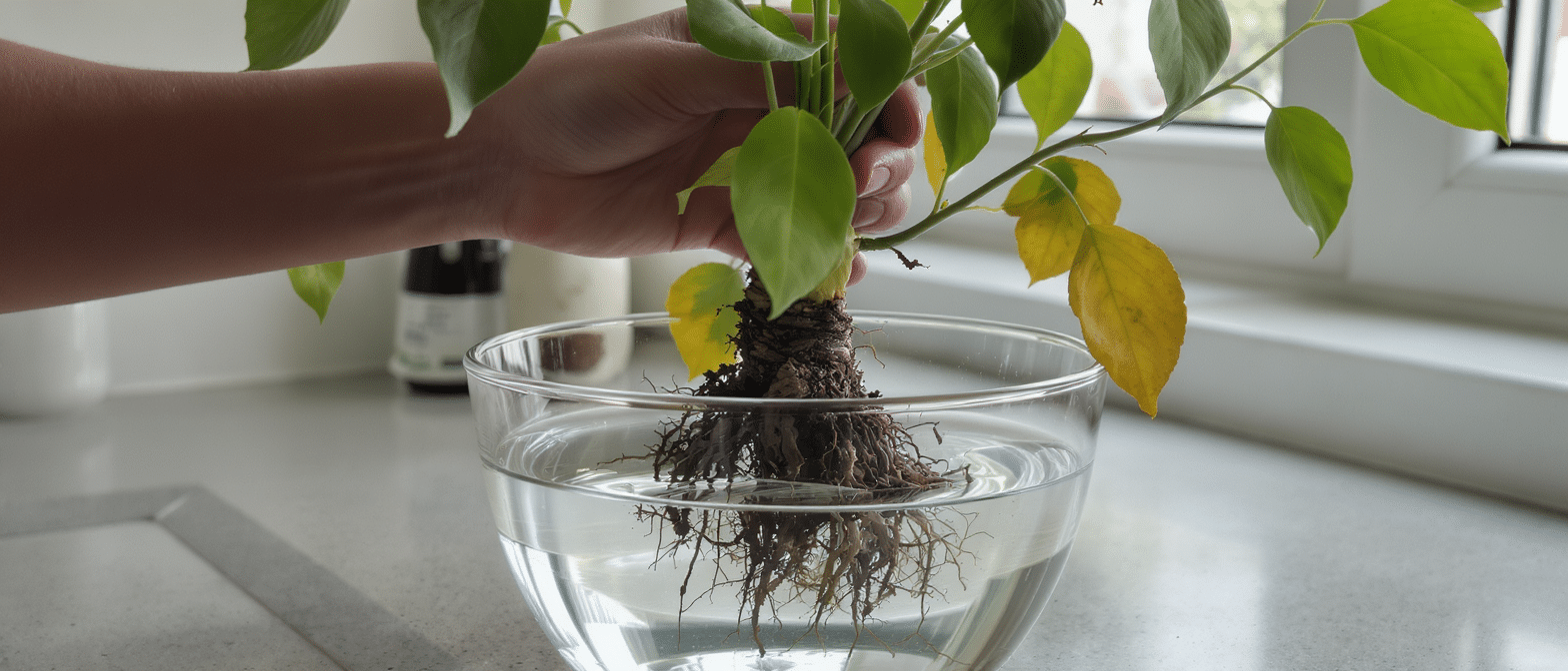 d&eacute;couvrez ce geste simple mais insoup&ccedil;onn&eacute; qui redonne vigueur et beaut&eacute; &agrave; vos plantes en d&eacute;tresse, pour leur offrir une nouvelle vie pleine de sant&eacute;.