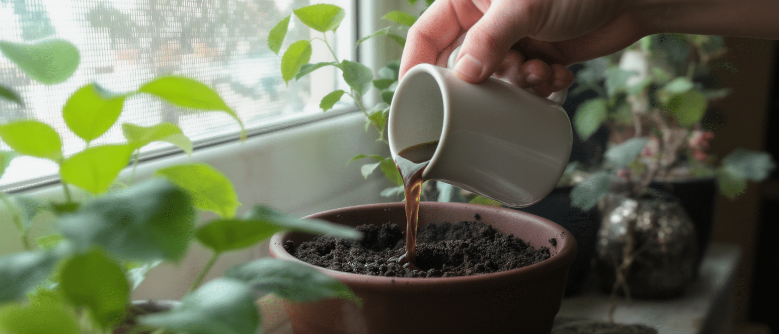 d&eacute;couvrez comment verser du caf&eacute; sur vos plantes peut stimuler leur croissance. une exp&eacute;rience surprenante qui m'a convaincue d'adopter cette m&eacute;thode naturelle pour des plantes plus saines et vigoureuses.