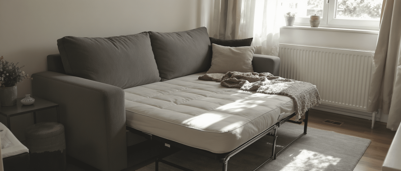 pas de chambre d'amis ? optez pour la banquette-lit conforama, une solution pratique et &eacute;conomique pour accueillir vos invit&eacute;s confortablement sans d&eacute;passer votre budget.