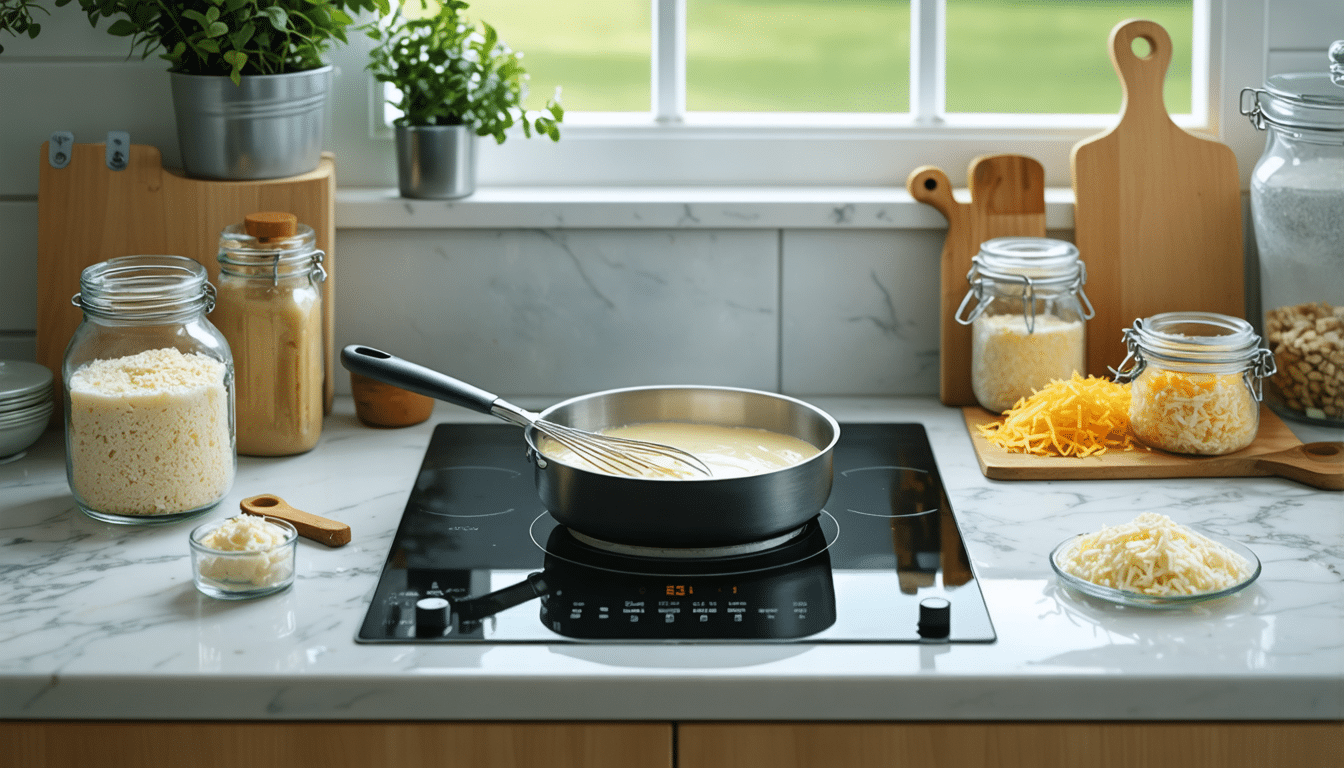 d&eacute;couvrez notre recette maison de sauce fromag&egrave;re facile &agrave; pr&eacute;parer, ainsi que des variantes savoureuses, parfaites pour sublimer votre am&eacute;nagement d&eacute;di&eacute; cuisine.