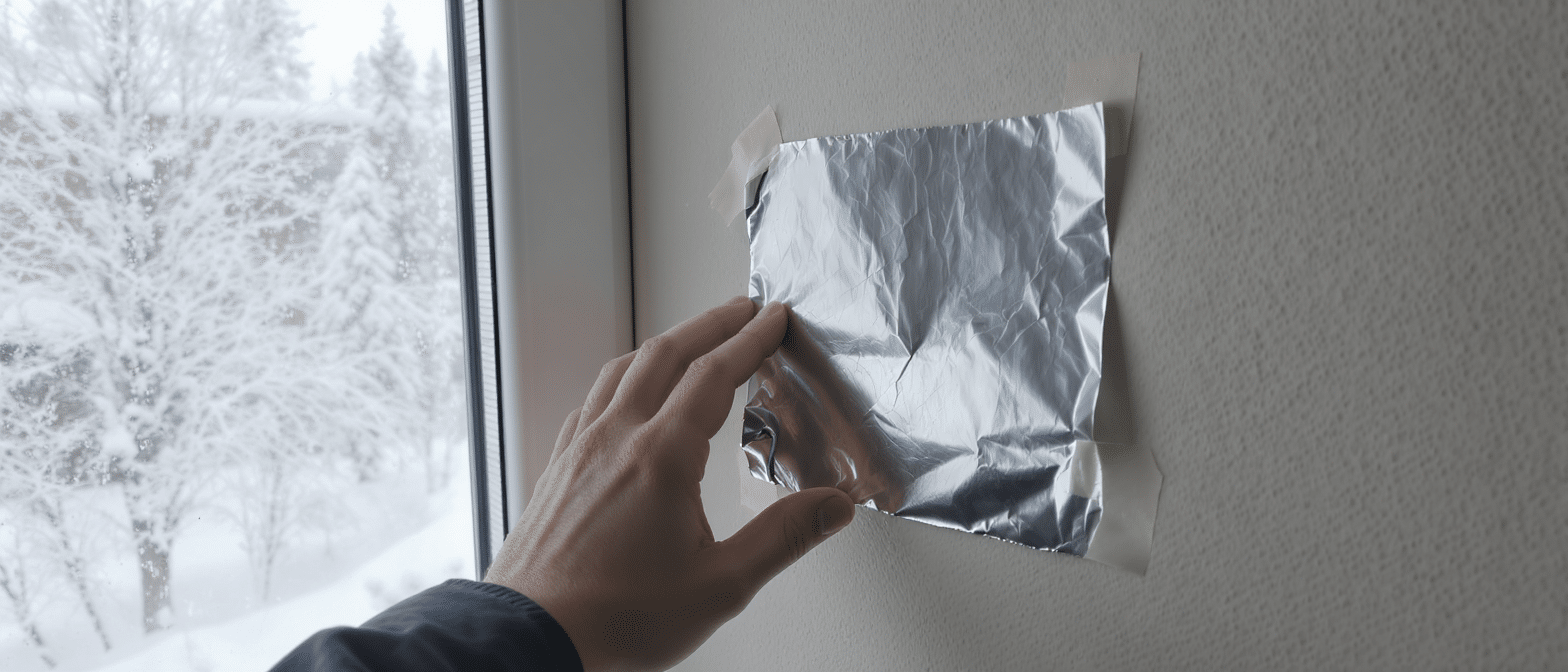 d&eacute;couvrez comment coller une feuille d&rsquo;aluminium pour d&eacute;tecter facilement les risques d&rsquo;humidit&eacute; dans votre maison et prot&eacute;ger votre int&eacute;rieur efficacement.