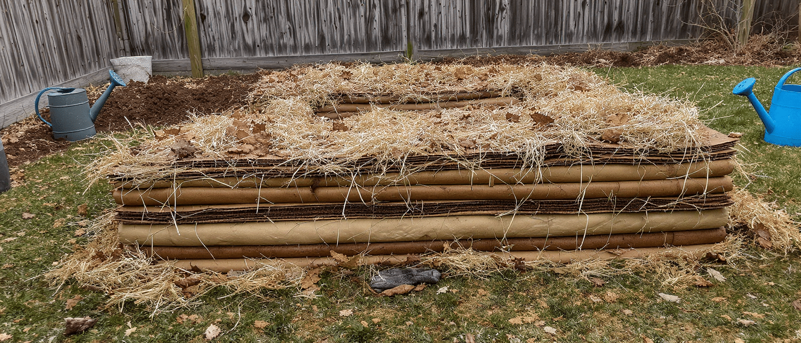 d&eacute;couvrez la lasagna gardening, une m&eacute;thode &eacute;cologique et efficace pour enrichir naturellement votre sol avant le printemps et pr&eacute;parer un jardin florissant.