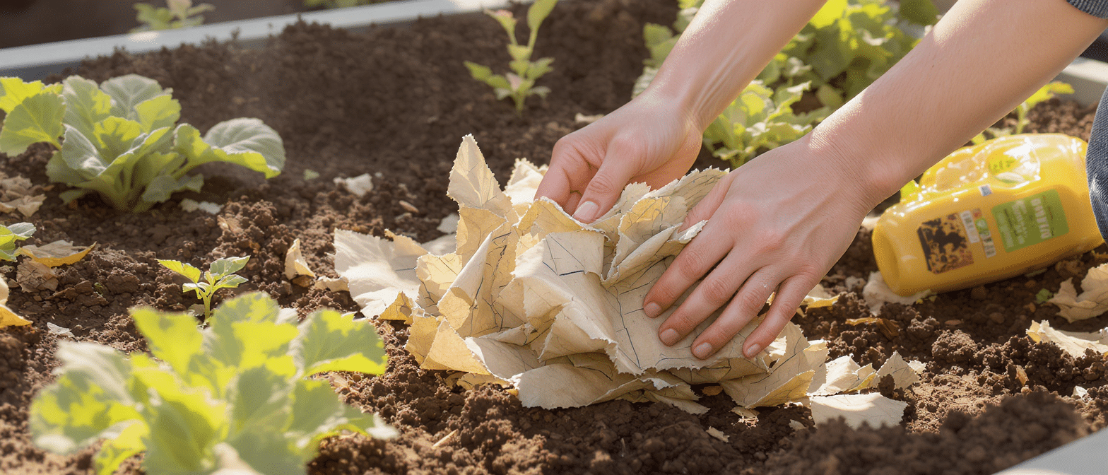 ne jetez plus vos papiers ! d&eacute;couvrez comment r&eacute;utiliser vos papiers au jardin pour enrichir la terre, prot&eacute;ger vos plantes et favoriser une croissance saine et &eacute;cologique.