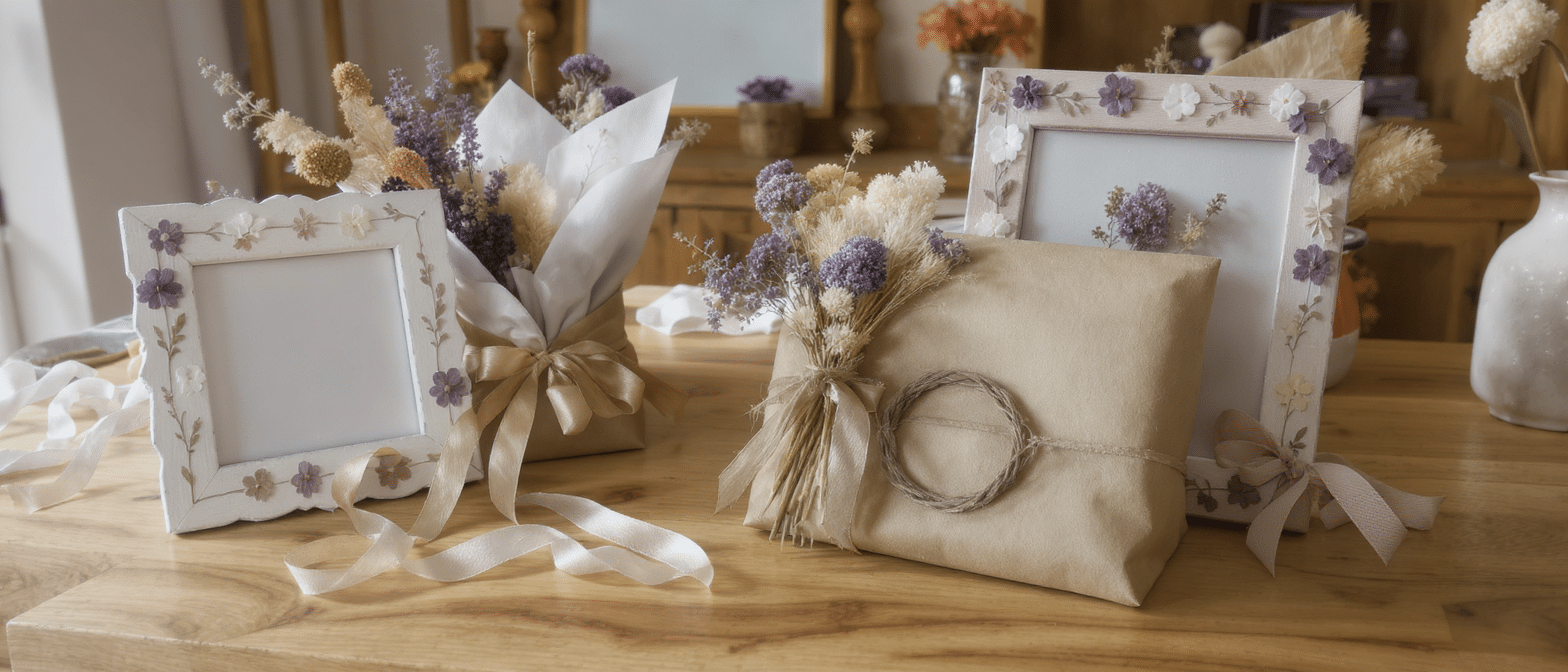 d&eacute;couvrez des id&eacute;es originales avec des fleurs s&eacute;ch&eacute;es pour cr&eacute;er des cadeaux personnalis&eacute;s uniques et pleins de charme.
