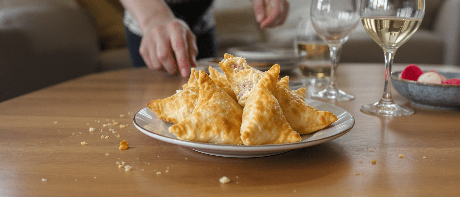 découvrez les samoussas thon-fromage frais qui ont révolutionné vos apéritifs. leur goût irrésistible a conquis tous les convives, et leur absence se fait cruellement ressentir lors de vos repas festifs.