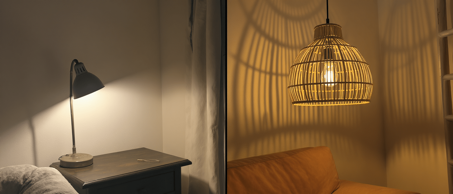 d&eacute;couvrez comment remplacer des luminaires en m&eacute;tal par des mod&egrave;les en mat&eacute;riaux naturels &agrave; moins de 20 &euro; peut transformer l'ambiance de votre pi&egrave;ce de mani&egrave;re simple et abordable.