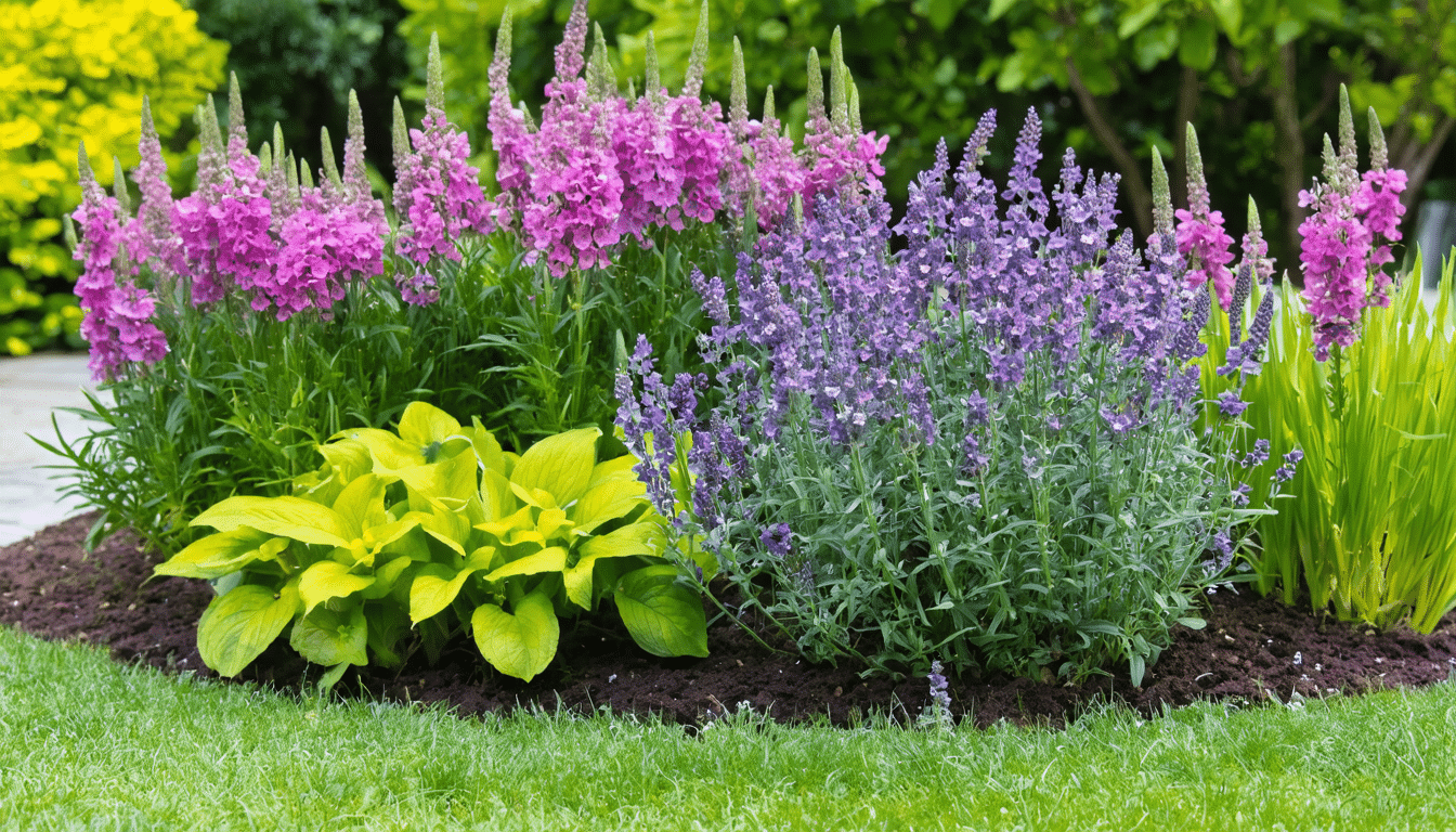 d&eacute;couvrez les diff&eacute;rentes esp&egrave;ces de fleurs violettes id&eacute;ales pour l'am&eacute;nagement de vos massifs et jardins, avec des conseils pour un effet visuel r&eacute;ussi.