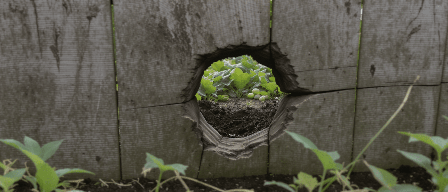 d&eacute;couvrez comment un simple trou de 15 cm sous votre cl&ocirc;ture peut d&eacute;barrasser efficacement votre potager des limaces en seulement trois semaines.