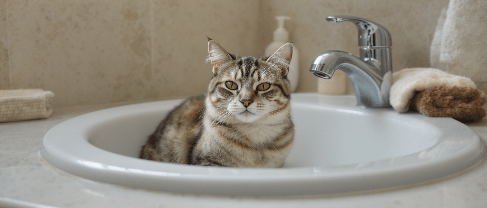 d&eacute;couvrez pourquoi votre chat pr&eacute;f&egrave;re &eacute;viter la fra&icirc;cheur du lavabo gr&acirc;ce &agrave; son thermostat interne qui fonctionne &agrave; l'inverse du n&ocirc;tre, et comprenez mieux son comportement face &agrave; la chaleur.