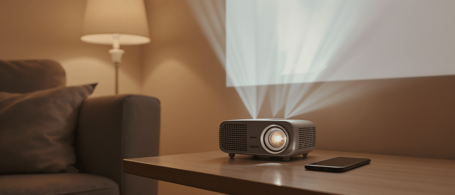 d&eacute;couvrez le mini vid&eacute;oprojecteur philips &agrave; seulement 99 &euro; chez boulanger, ultra l&eacute;ger et compact, qui transforme facilement n'importe quel mur en un &eacute;cran g&eacute;ant pour une exp&eacute;rience visuelle immersive &agrave; petit prix.