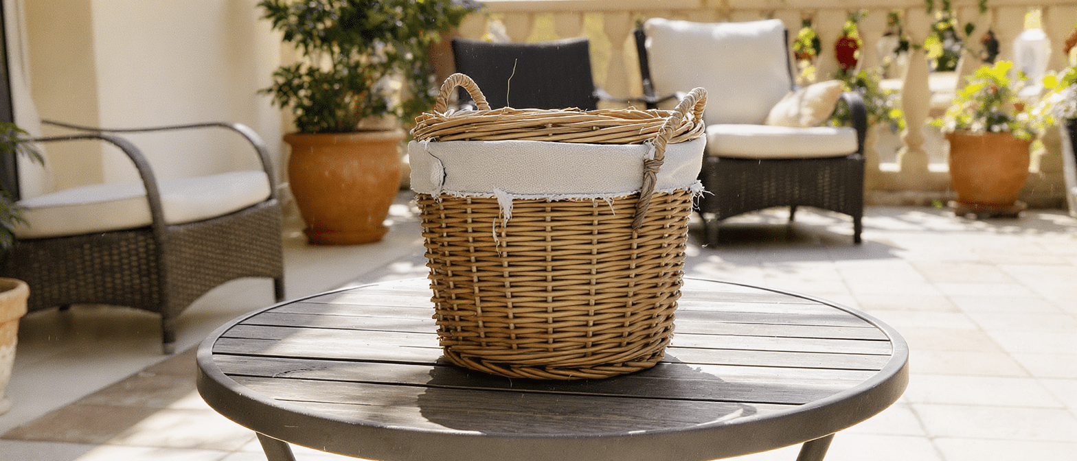 découvrez comment j'ai trouvé un cache-pot en osier pour ma terrasse à moitié prix chez jysk et embellissez votre extérieur sans vous ruiner.