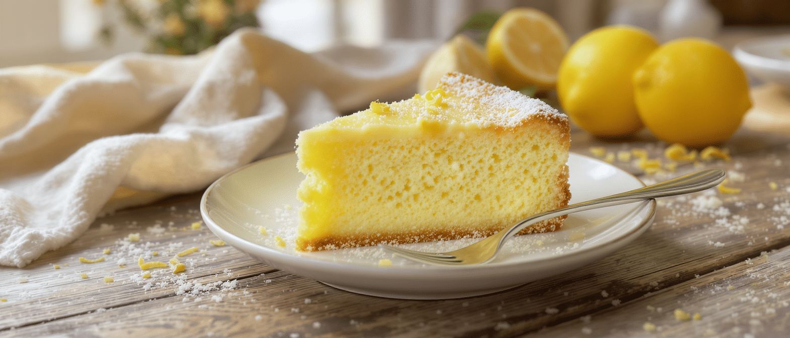 d&eacute;couvrez la recette a&eacute;rienne du g&acirc;teau corse au citron, fondant en bouche, sans farine, beurre ni cr&egrave;me fra&icirc;che, avec un ingr&eacute;dient secret qui surprend et r&eacute;gale tous les gourmands.