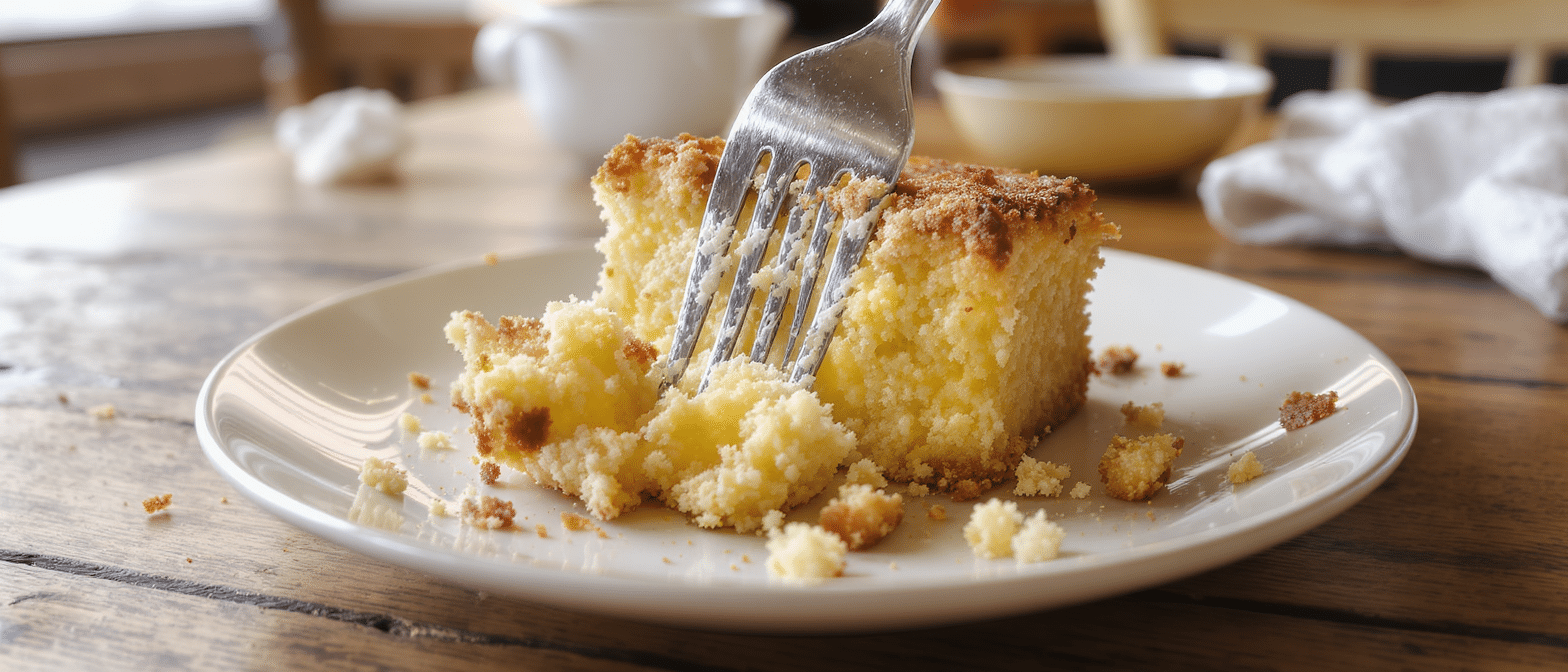 d&eacute;couvrez le secret de ma grand-m&egrave;re limousine : &eacute;craser le g&acirc;teau au yaourt &agrave; la fourchette pour obtenir une texture moelleuse et in&eacute;gal&eacute;e qui ravira toutes les papilles.