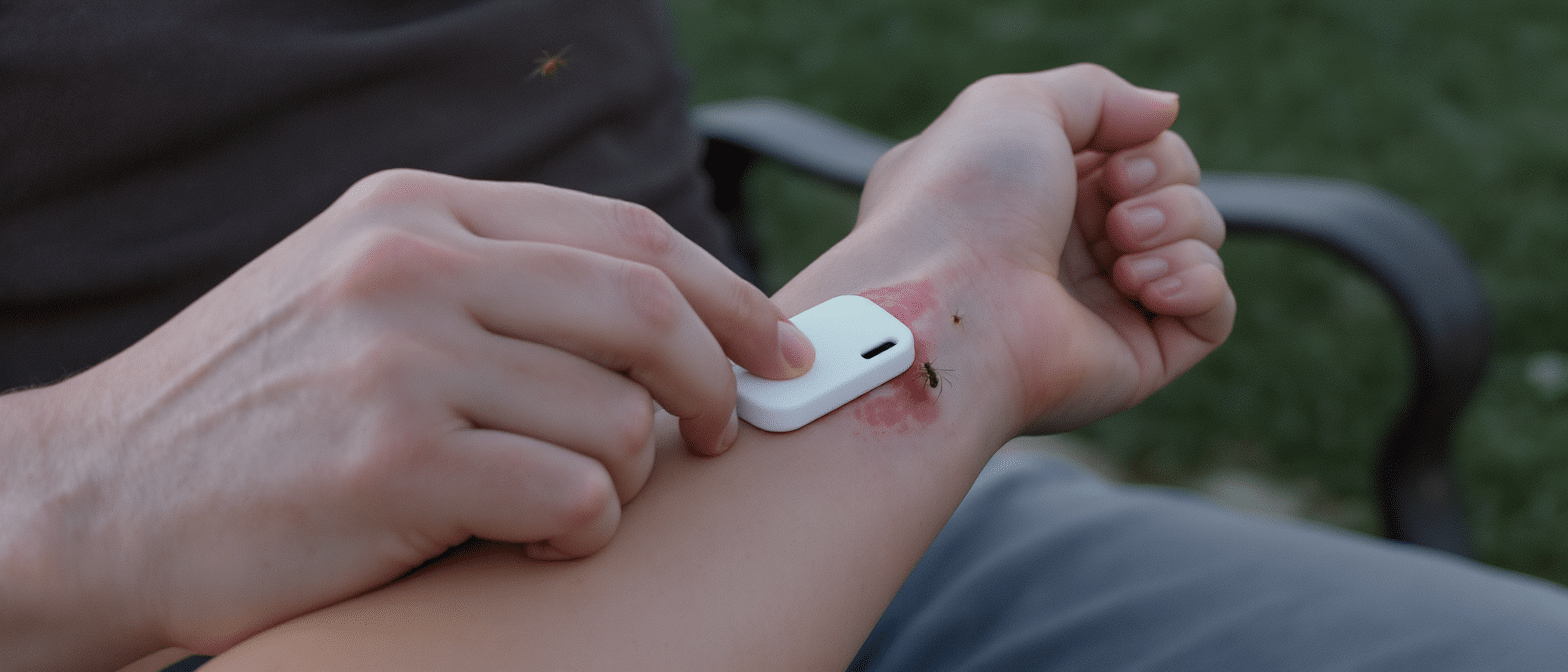 d&eacute;couvrez ce dispositif &agrave; 8,88 &euro; chez action qui calme efficacement les d&eacute;mangeaisons caus&eacute;es par moustiques, gu&ecirc;pes et taons, sans besoin de cr&egrave;me ni m&eacute;dicament.
