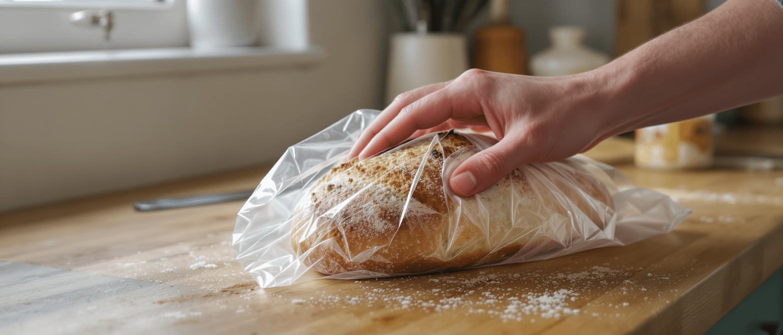 d&eacute;couvrez pourquoi le pain congel&eacute; devient caoutchouteux et le geste essentiel &agrave; ne jamais oublier avant de le congeler pour pr&eacute;server sa texture et son go&ucirc;t.