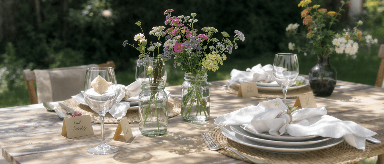 d&eacute;couvrez une astuce d&eacute;co estivale &eacute;conomique pour embellir votre table et impressionner vos invit&eacute;s sans d&eacute;penser une fortune.