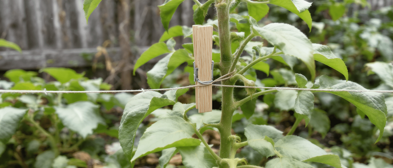 d&eacute;couvrez l'astuce ing&eacute;nieuse et gratuite pour soutenir vos pieds de tomates, appr&eacute;ci&eacute;e par tous les voisins. facilitez la croissance de vos tomates avec cette m&eacute;thode simple et efficace.