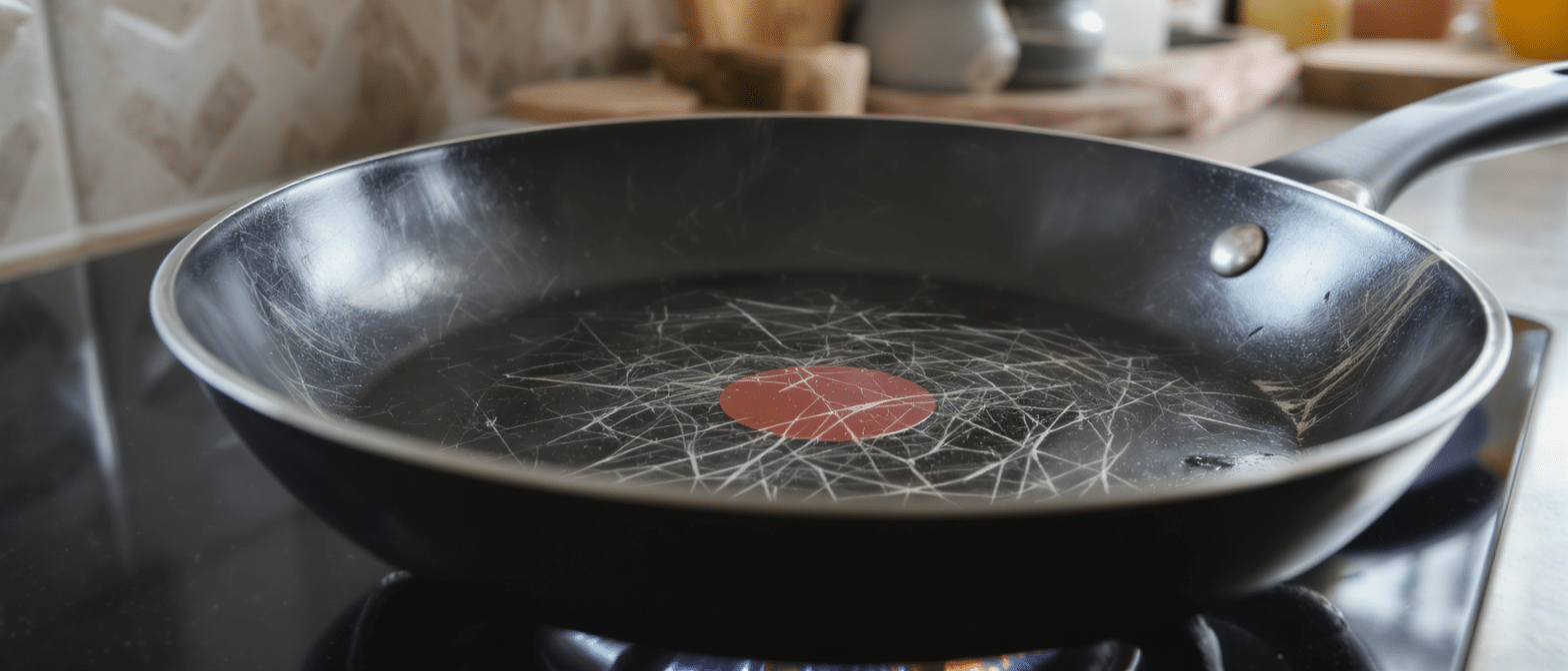 d&eacute;couvrez les dangers cach&eacute;s des po&ecirc;les antiadh&eacute;sives ray&eacute;es et pourquoi il est crucial de les &eacute;viter pour pr&eacute;server votre sant&eacute; et la qualit&eacute; de vos plats en cuisine.