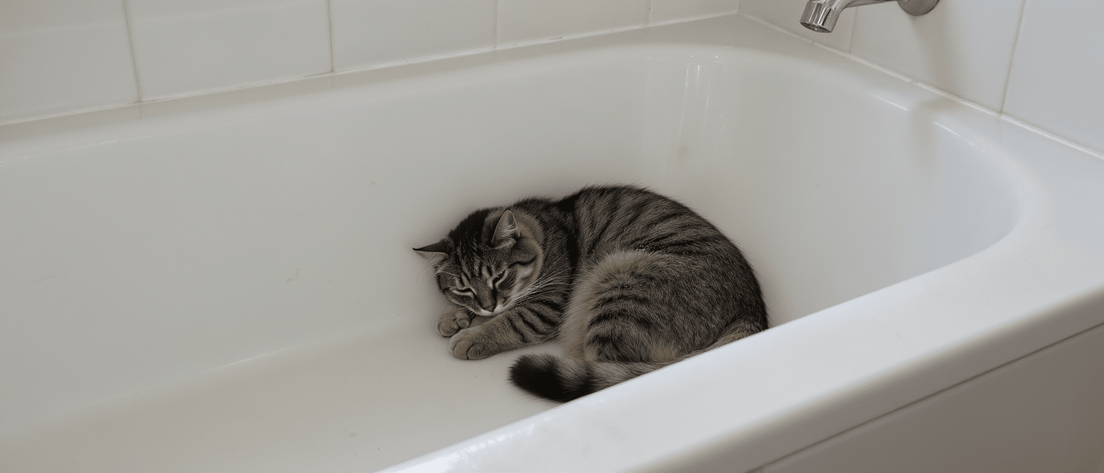 d&eacute;couvrez pourquoi votre chat pr&eacute;f&egrave;re soudainement se reposer dans l&rsquo;&eacute;vier ou la baignoire et apprenez &agrave; d&eacute;crypter ce comportement &eacute;tonnant.