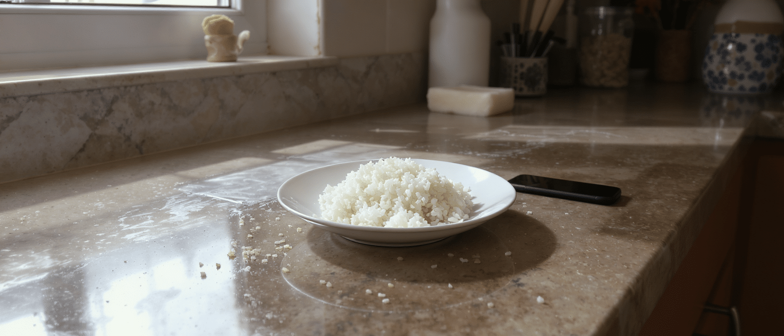 d&eacute;couvrez comment une simple assiette de riz oubli&eacute;e sur le plan de travail a d&eacute;clench&eacute; une r&eacute;action inattendue et surprenante, que personne n'aurait pu pr&eacute;voir.