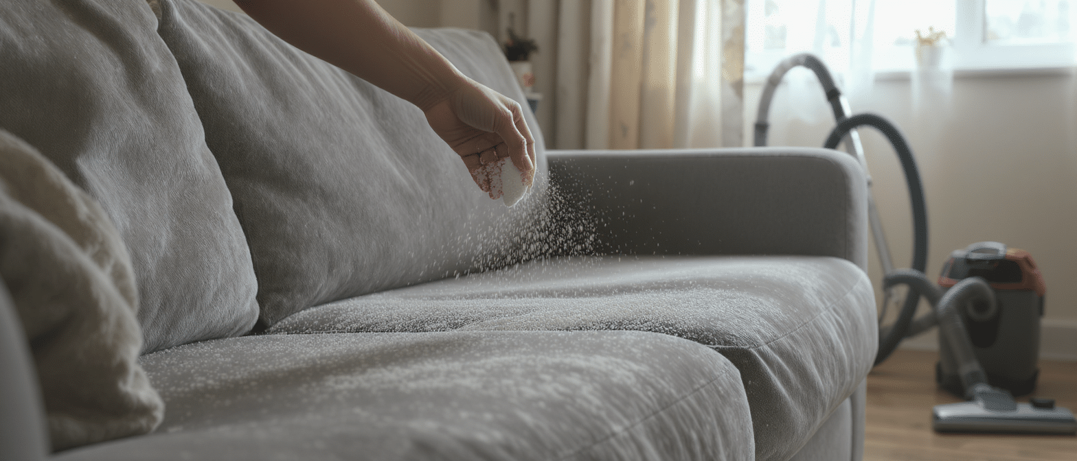 d&eacute;couvrez pourquoi saupoudrer du bicarbonate sur votre canap&eacute; ne suffit pas et quelle &eacute;tape essentielle vous n&eacute;gligez pour un nettoyage efficace et durable.
