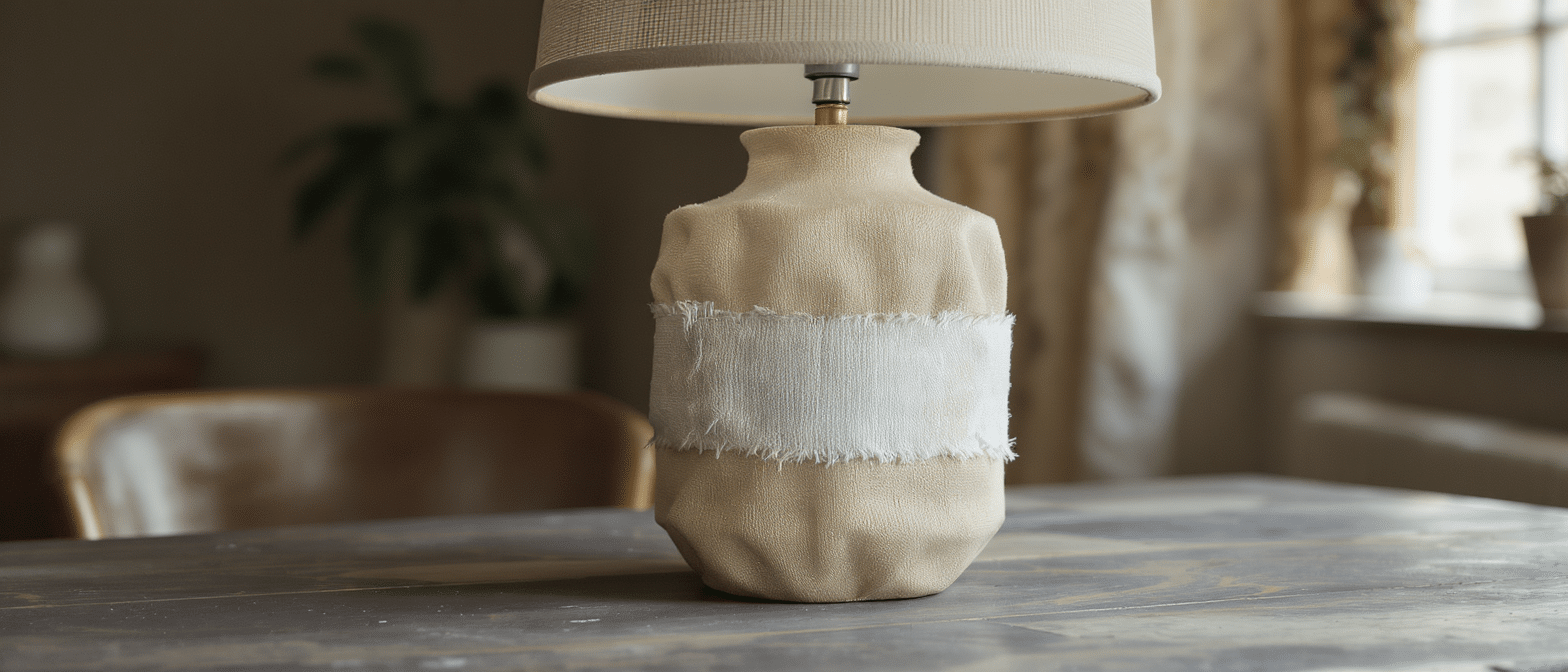 Cette lampe en céramique et lin d’édition limitée signée IKEA fait sensation cet été : personne ne devinera son origine !